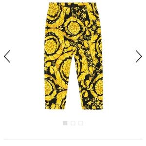 Versace Kids Toddler Baby printed Barocco leggings
